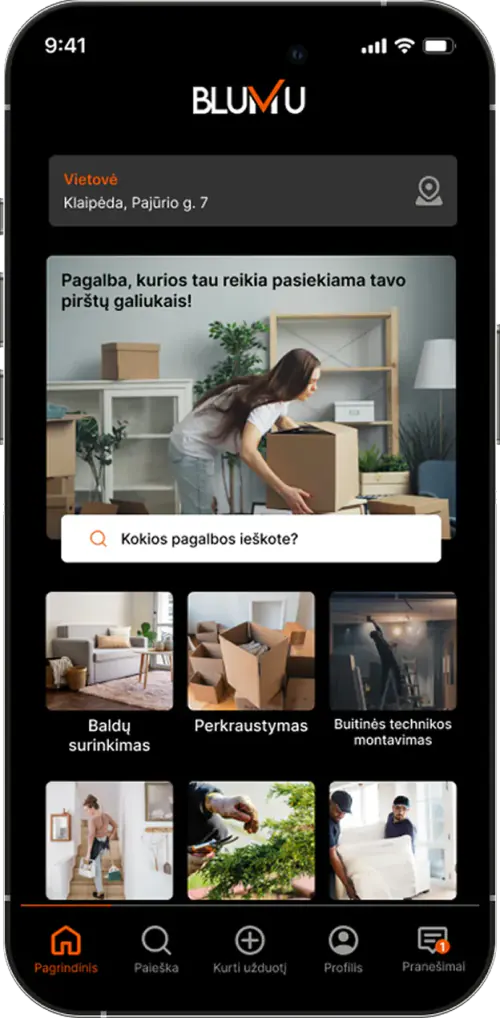 Blumu mobile programėlė